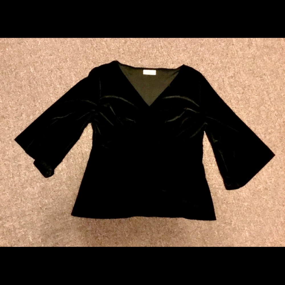 Lovely velveteen top, bust seam,  excellent cond.